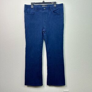 Betabrand Pull On Bootcut Leg Denim Jeans Size XL Stretchy Yoga